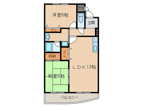 シャトー永明の物件間取画像